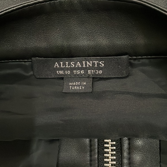 All Saints Faux Leather Skirt - Picture 4 of 4